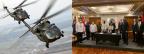 The Secretary of National Defense of the Philippines Delfin N. Lorenzana (at table left) formally signed the contract for 32 additional S-70i Black Hawk helicopters with President, General Director of PZL Mielec Janusz Zakręcki. 