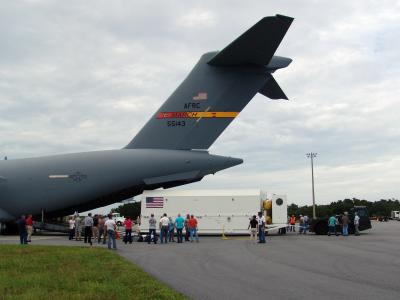 GNST arrives at Cape Canaveral Air Force Station