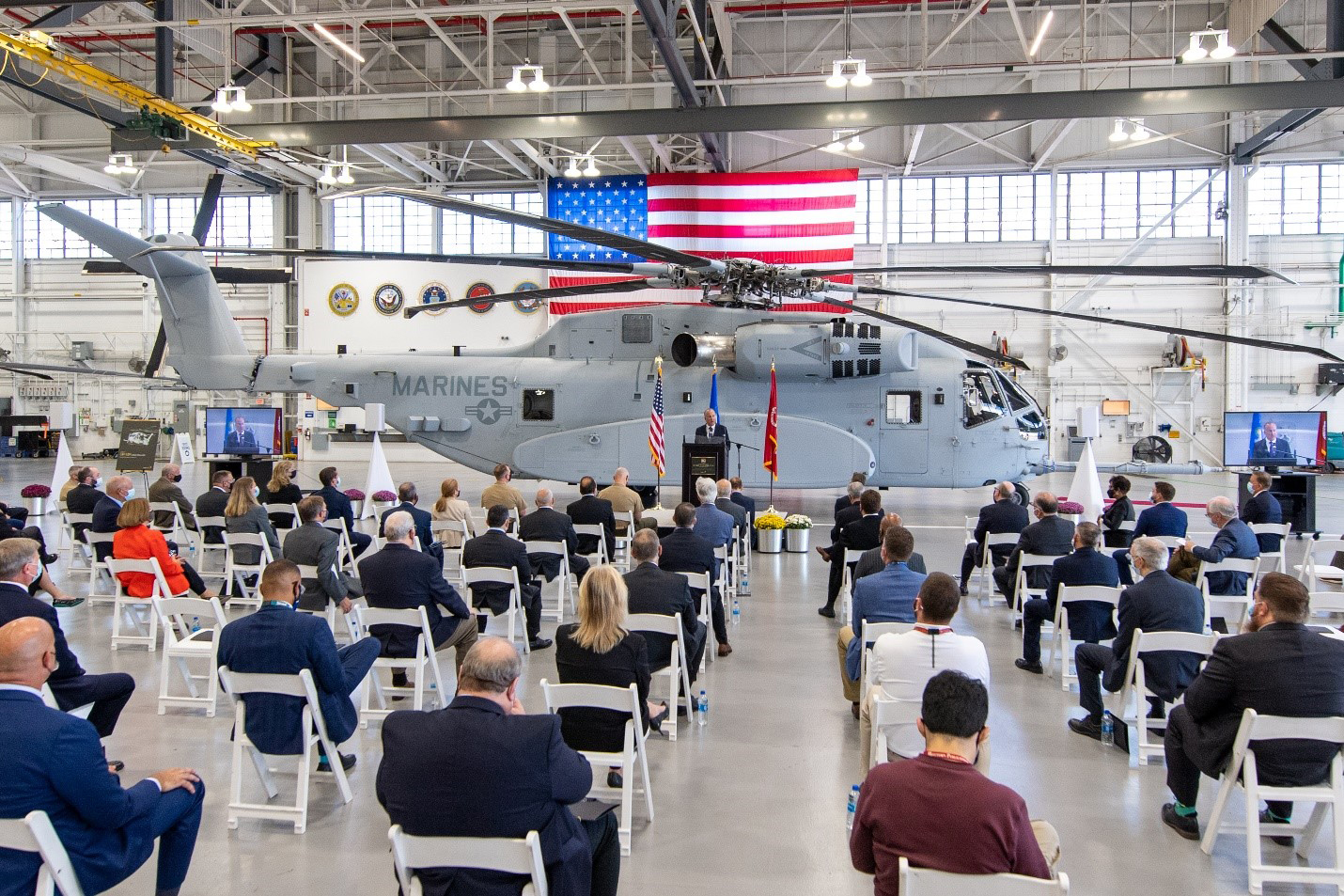 Sikorsky, a Lockheed Martin company, celebrated the first Connecticut built CH-53K helicopter in a ceremony at its Stratford, CT facility. 