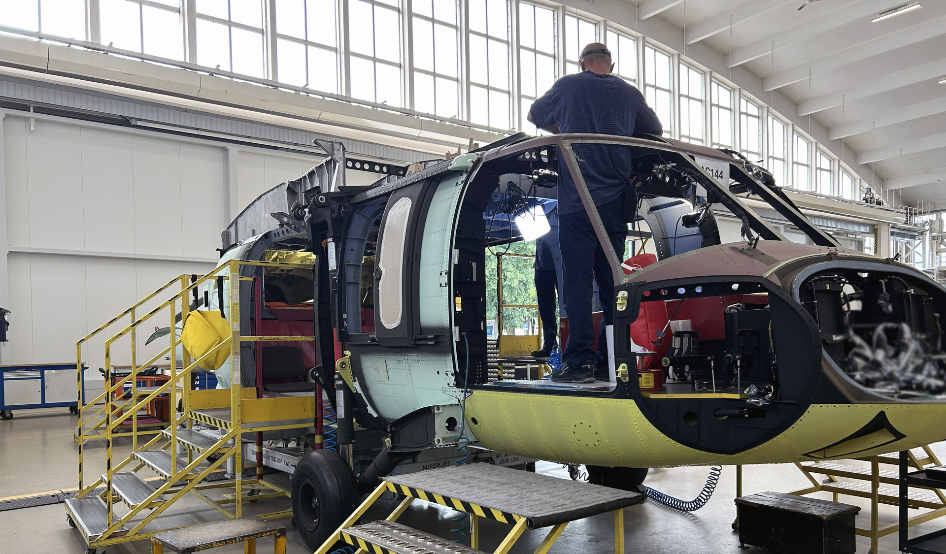 A Sikorsky FIREHAWK® helicopter begins production at PZL Mielec in Poland, June 2026. Photo courtesy PZL Mielec.