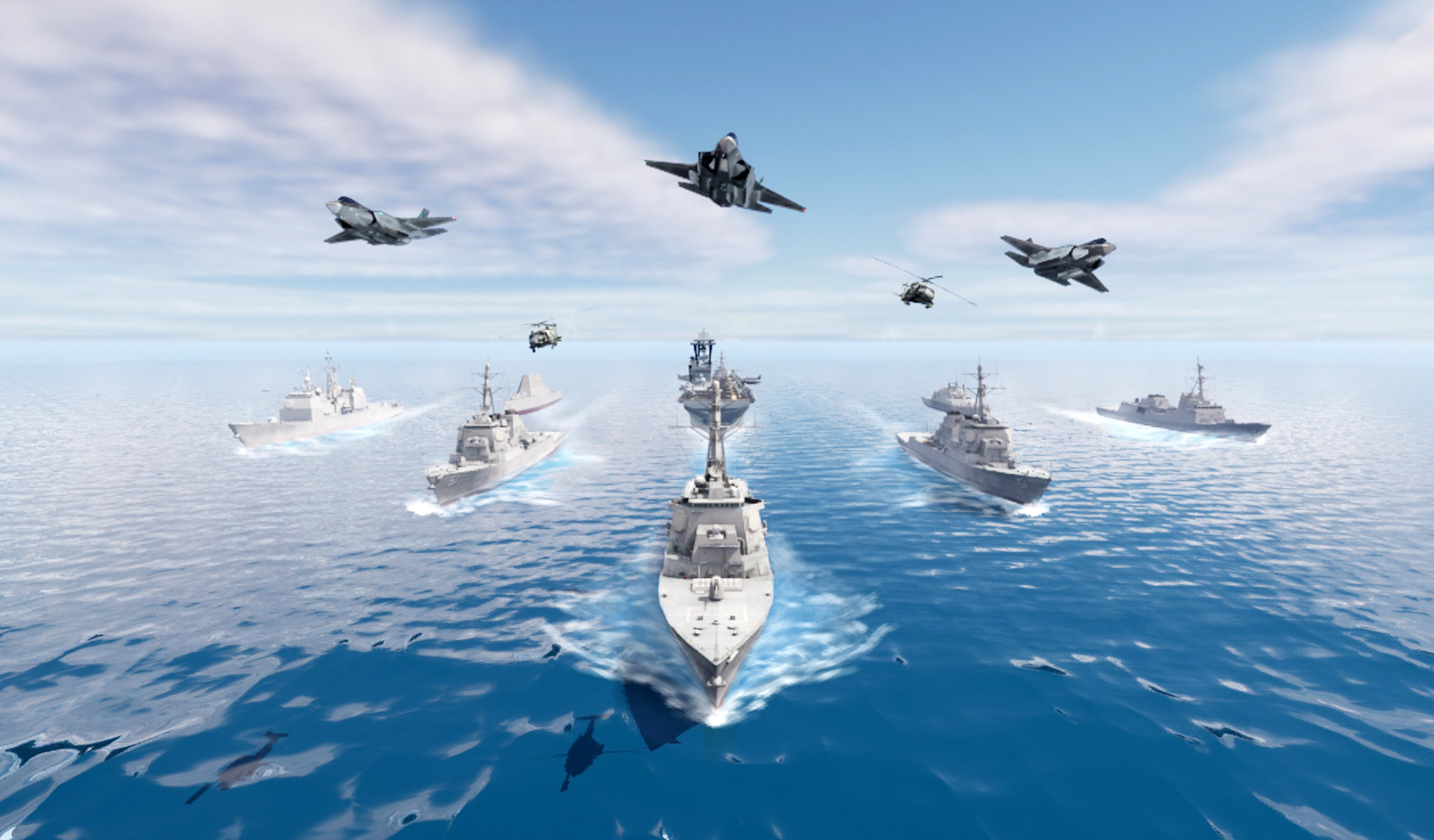 Lockheed Martin’s Integrated Combat System is a scalable combat management system for the U.S. Navy that uses common software and computer infrastructure to rapidly field capability across all domains to the surface fleet. Rendering: Lockheed Martin.