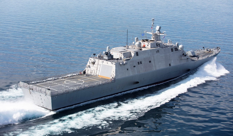 The future USS Indianapolis completed Acceptance Trials in Lake Michigan in June.
